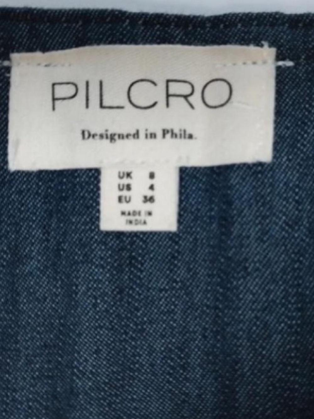 Pilcro Dark Blue Button-Front Pleated Midi Skirt - Picture 4 of 5